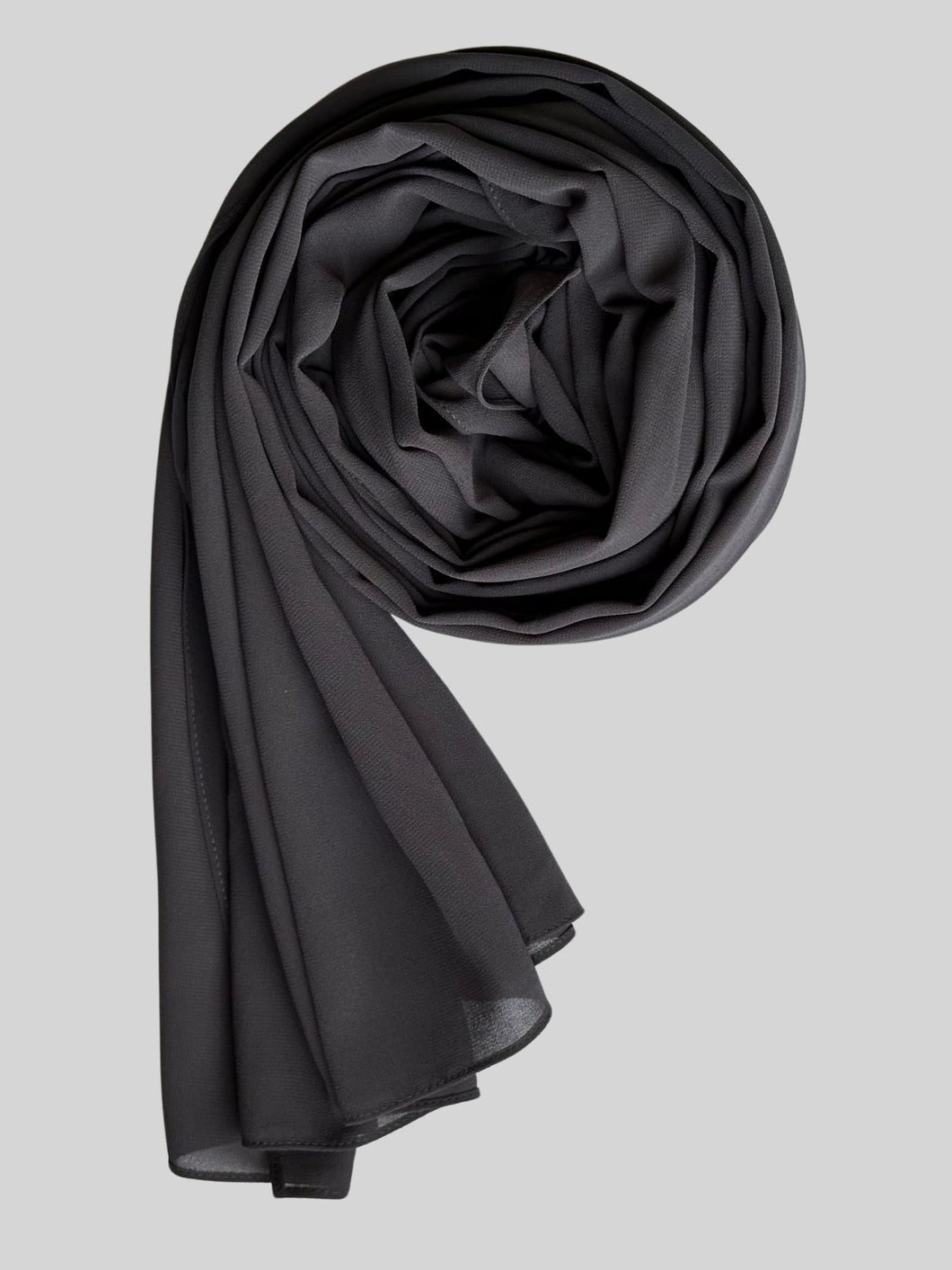 Premium Chiffon Hijab- bluish Dark Gray